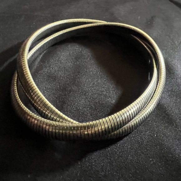Vintage .999 Silver -Double Strand Flex  Band Bracelet ! - Picture 9 of 16